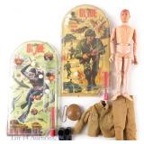 G.I. Joe Vintage Action Figure & Pinball Games (2)