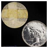 1922d & 1925 US Silver Peace Dollars, 2