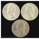 1941 P, S US Silver Washington 25c (Org. Luster) 3