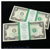 2017-A $2 Fed Reserve Notes CU Consec. S/Ns (200)