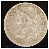 1833 US Silver Capped Bust 25c R-4.6 (*XF)
