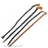 4 Walking Sticks - Estate Of Il. Gov. George Ryan