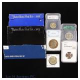 US Silver & Clad Coins & Sets (8)