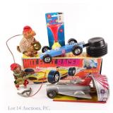 Hot Foot Racer, Wind-Up Toy Lot (5)