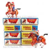 70's MTU Mechanical Cowboy & Indian Toys, NOS (8)