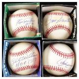 Cubs HOF Signed Baseballs (4)