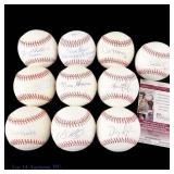 10 Single Signed Baseballs
