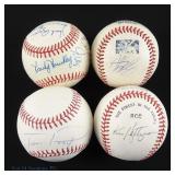Chicago Cubs Signed Baseballs (4)