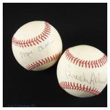 Brooks Robinson & Mel Allen Signed Baseballs