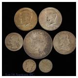 Various US Silver & Nickel Coins (7)
