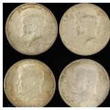 1964 P,D US 90%-Silver Kennedy 50c, 4