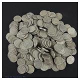 1943 US Lincoln Steel Wheat Cents (250)