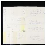 Negro League Player Autographs (32 Index Cards)