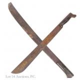 Two (2) Collins Legitimus Machetes, WWII +