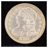 1833 US Silver Capped Bust 50c SE R-5.0 (AU+)