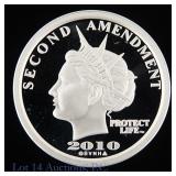 2010 US 2nd Amendment 99.9%-Silver 1 Ozt. Round