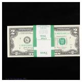 2017-A $2 Fed Reserve Notes CU Consec. S/Ns (100)