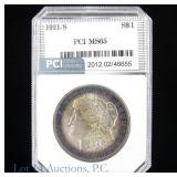 1921-S US Silver Morgan Dollar (PCI)