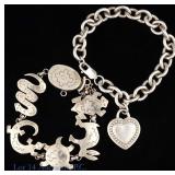 Two Designer Sterling Bracelets (Ripka, Valencia)