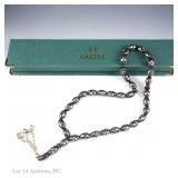 Gazzaz Black Coral Prayer Bead Necklace