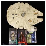 Star Wars Millenium Falcon & NIP Figures (4)