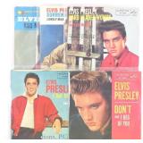 Vinyl Records, Elvis 7' 45's, Picture Sleeves (5)