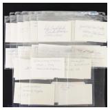 52 Index Cards Signed By Negro League Players