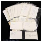 Signed Index Cards By Negro League Players (38)