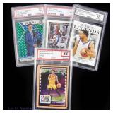 Graded / Slabbed Basketball Cards (Curry Wemby)