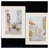 2 Caesar Monturano Lithograph Prints