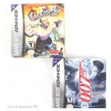 Factory Sealed Nintendo GBA 007 & Wrestling Games