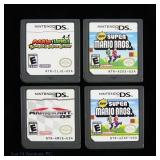 Nintendo DS Mario Game Cartridges (4) + Purse