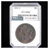 1881-O US Silver Morgan Dollar (PCI)