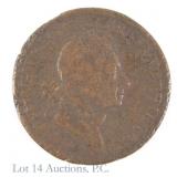 1723 UK Rosa Americana brass 2 pence
