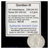 (238 CE) Roman Gordian III AR Antoninianus