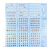 US Blue Whitman Penny & Nickel Coin Folders (3)
