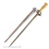 French Model 1886 Lebel Bayonet W Scabbard