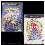 GameCube Starfox Adv, Super Mario Sunshine (2)