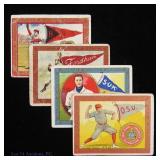 T51 Murad Cigarette College Baseball Cards (4)