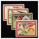T51 Murad Cigarette College Lacrosse Cards (4)