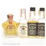 Mini Bottles - Jack, Jim, Seagram's Crown (2+1+1)