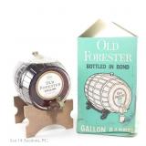 1971 Old Forester BIB Barrel Shaped 1 Gallon