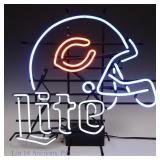 Miller Lite Chicago Bears Helmet Neon Sign *LOCAL