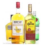 Cuervo, Tanqueray, Mount Gay, Gentleman Jack
