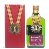 1980s Ambassador Twenty-Five Blended Scotch