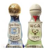 1970s Beam 100 Months 2 Golf Themed Decanters*