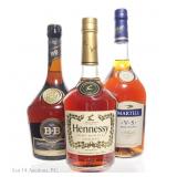 Hennessy, Martell, B&B D.O.M