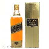 1980s Johnnie Walker Black Label 12 Year Scotch