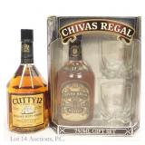 '70s/'80s Cutty 12 1L & '90s Chivas Regal Gift Set