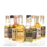 Various Vintage Whiskey Minis (8)
